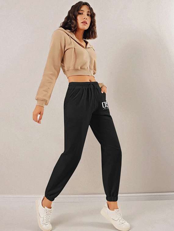women printed high rise joggers - 21738833 -  Standard Image - 3