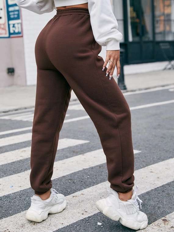 women printed high rise joggers - 21738834 -  Standard Image - 3