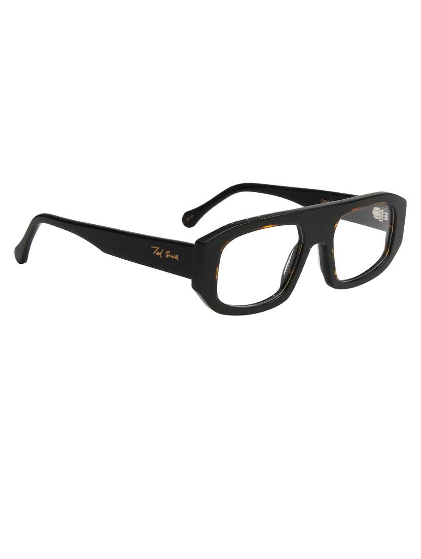 ted-smith brown wayfarer premium italian frames for unisex - 21739133 - Standard Image - 3