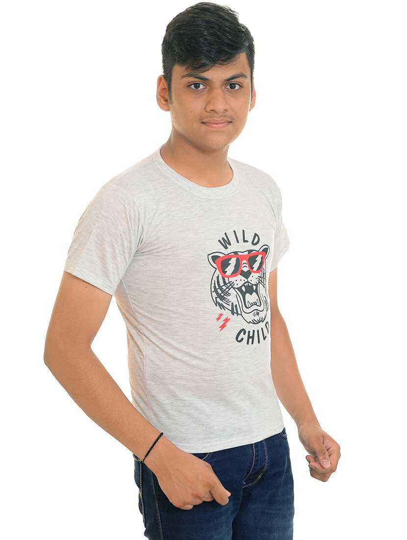 boys pack of 2 front print t-shirt - 21740033 -  Standard Image - 5