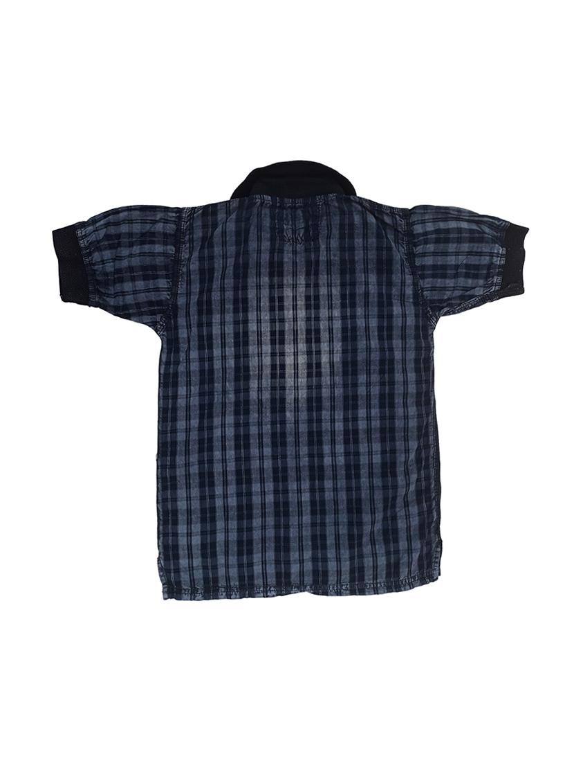 boys checkered short sleeve polo t-shirt - 21740055 - Standard Image - 3
