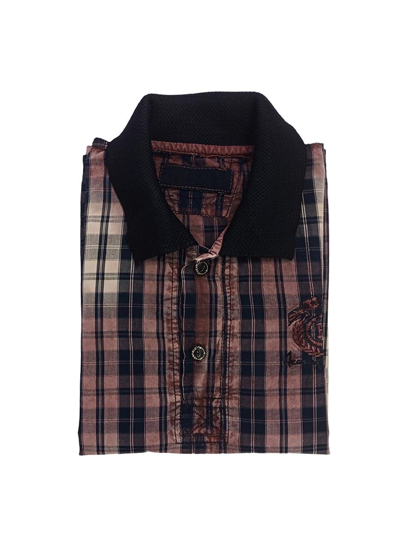 boys checkered short sleeve polo t-shirt - 21740062 - Standard Image - 3