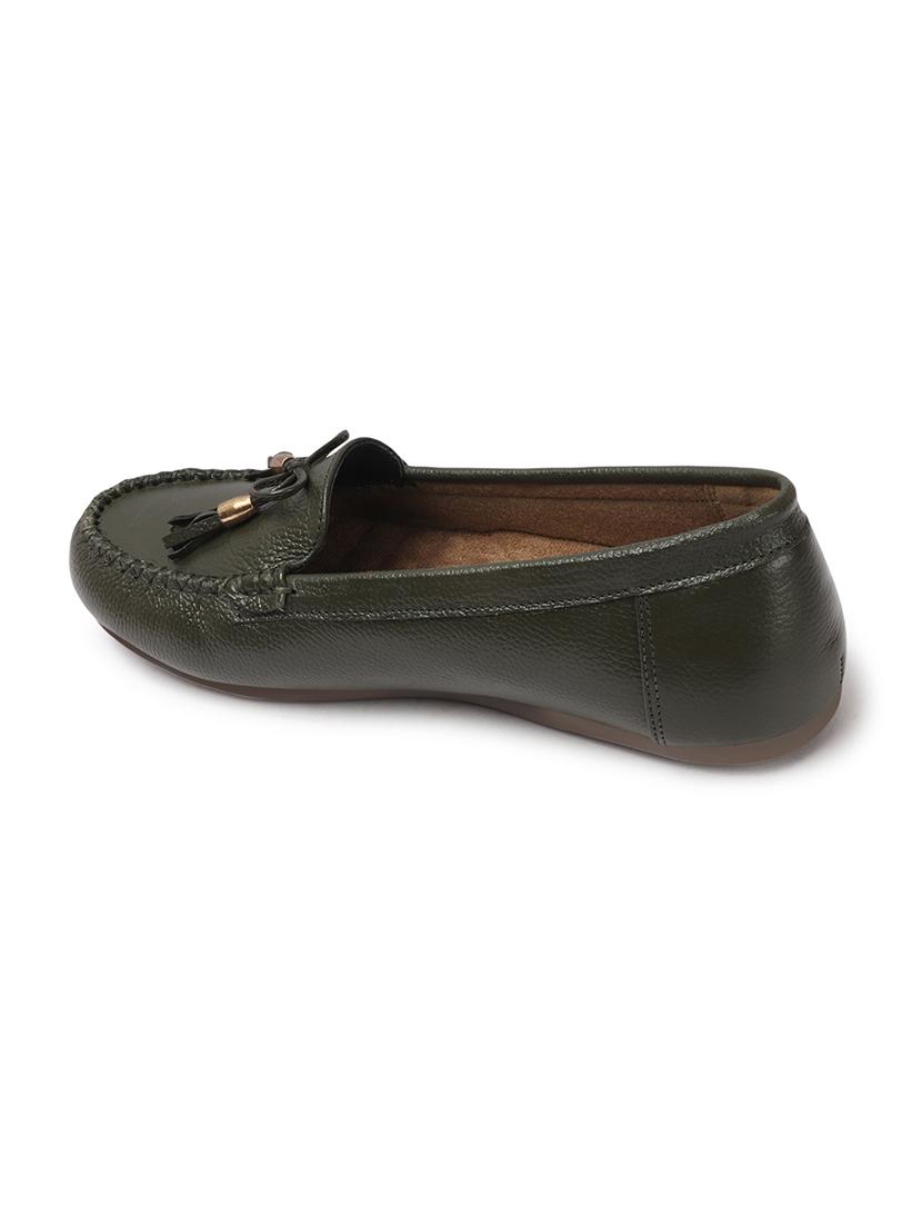 women green slip on loafer - 21740079 - Standard Image - 3