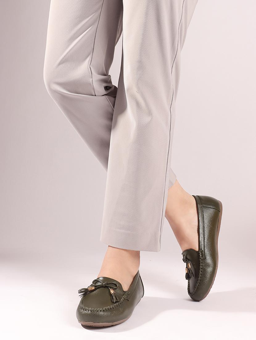 women green slip on loafer - 21740079 - Standard Image - 5