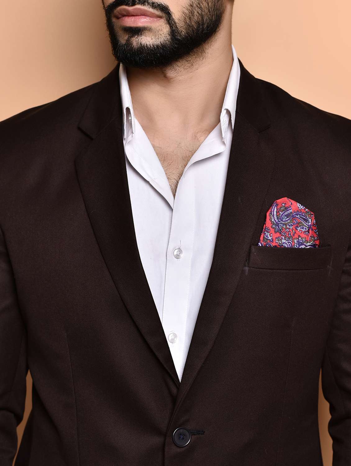 men solid single breasted long sleeve blazer - 21740115 - Standard Image - 5