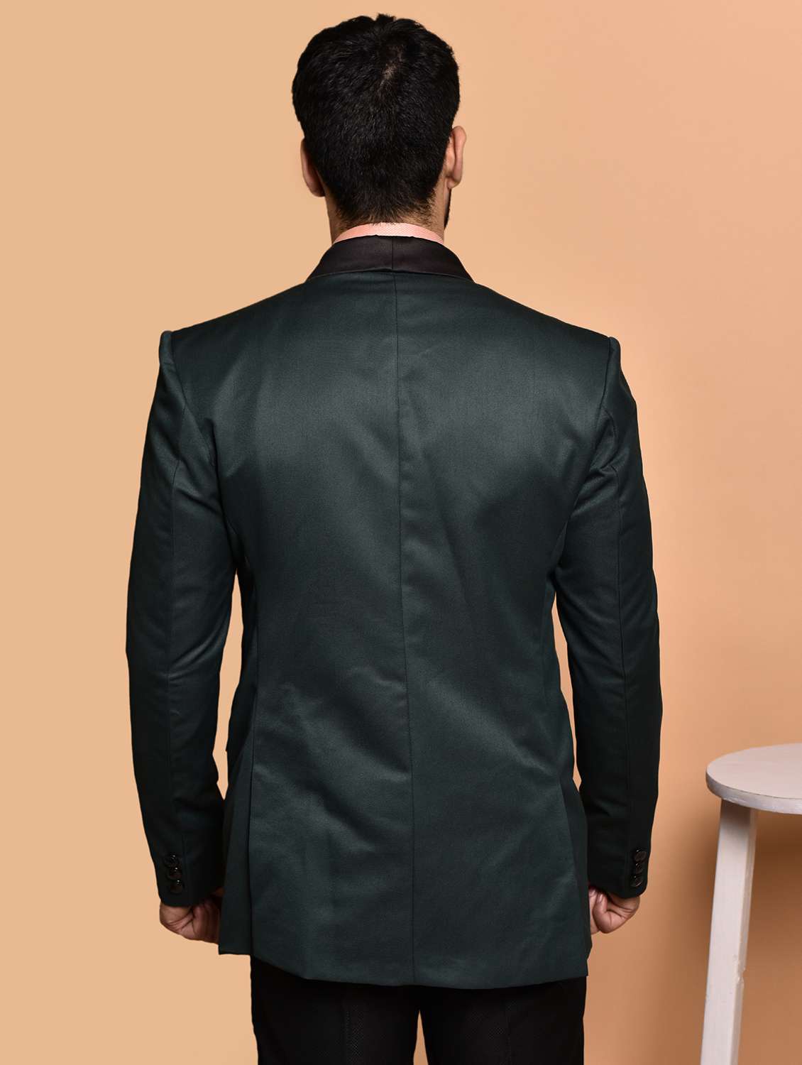 men solid single breasted long sleeve blazer - 21740139 -  Standard Image - 3