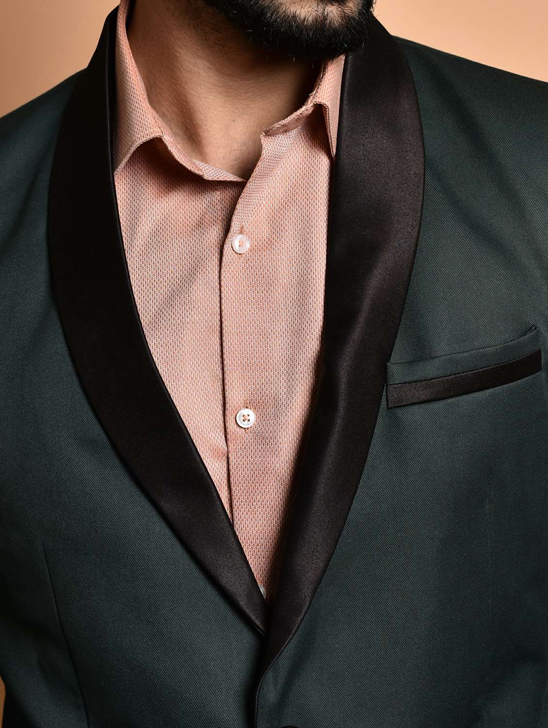 men solid single breasted long sleeve blazer - 21740139 -  Standard Image - 5