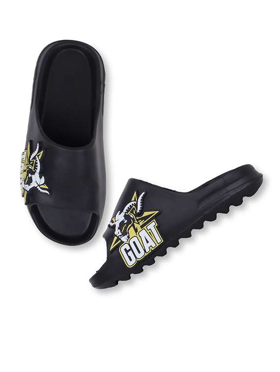 men printed slider flip flops - 21740300 - Standard Image - 3