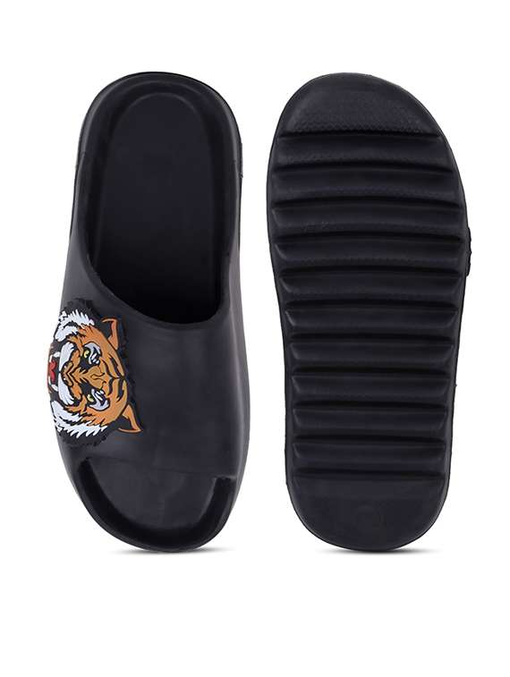 men printed slider flip flops - 21740308 -  Standard Image - 5