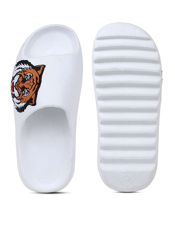 men printed slider flip flops - 21740309 -  Standard Image - 5