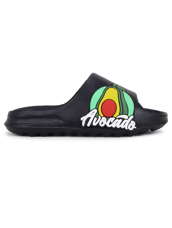 men printed slider flip flops - 21740312 -  Standard Image - 3