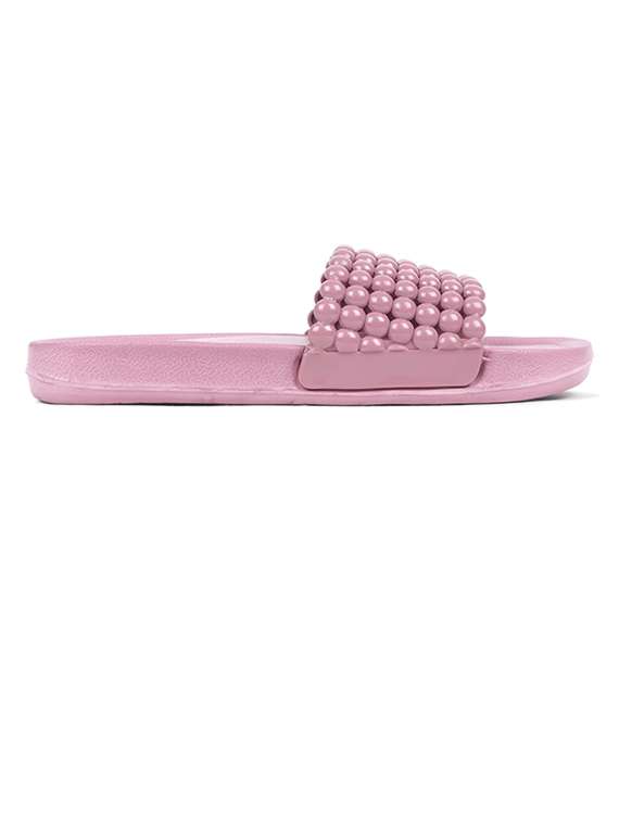 women solid slide flip flops - 21740339 -  Standard Image - 3