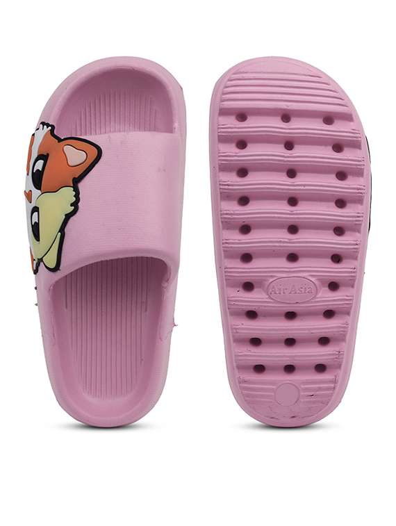 women printed slide flip flops - 21740347 - Standard Image - 5