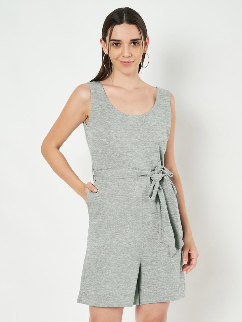 women solid sleeveless romper - 21740466 - Zoom Image - 0