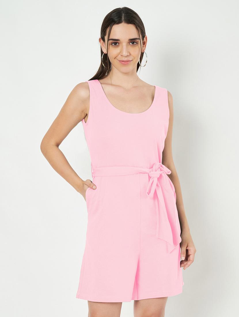 women solid sleeveless romper - 21740469 - Zoom Image - 0