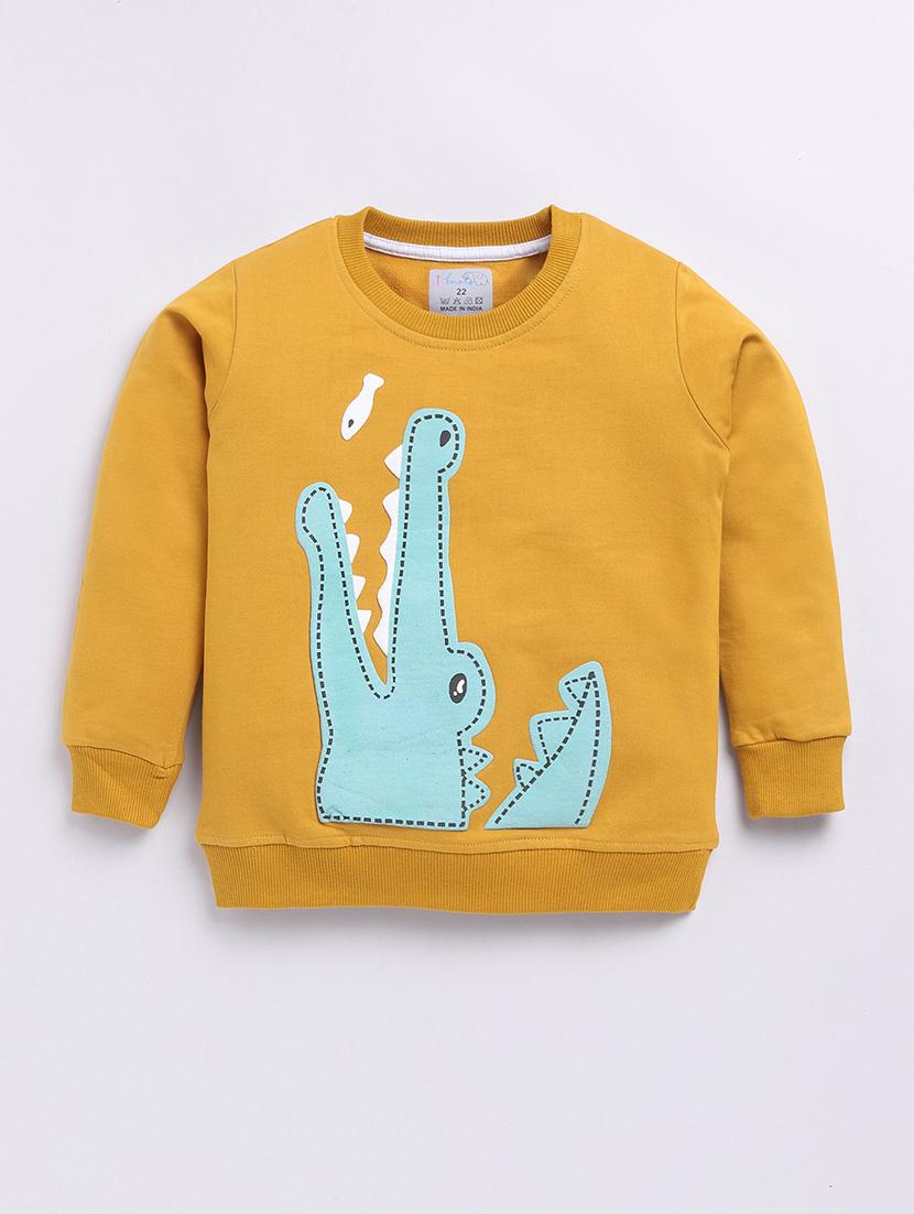 boys front print long sleeve sweatshirt - 21740644 - Zoom Image - 0