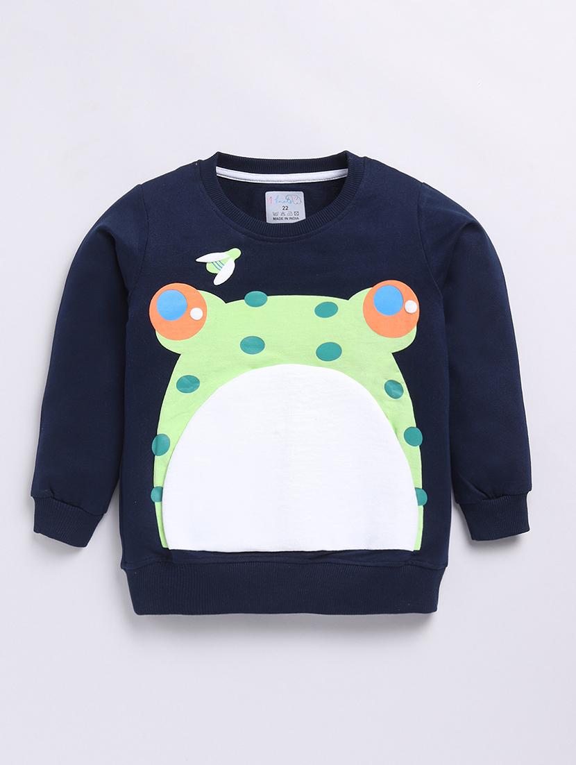 boys front print long sleeve sweatshirt - 21740648 -  Zoom Image - 0