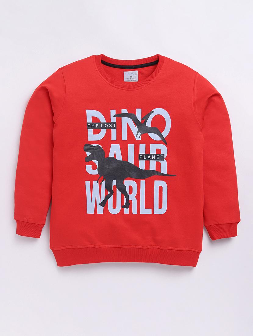 boys front print long sleeve sweatshirt - 21740657 -  Zoom Image - 0