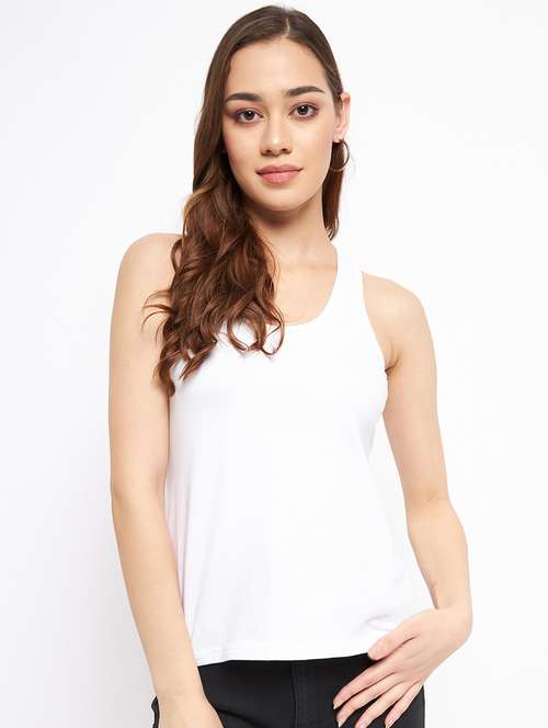 women solid sleeveless camisole - 21740788 -  Standard Image - 0