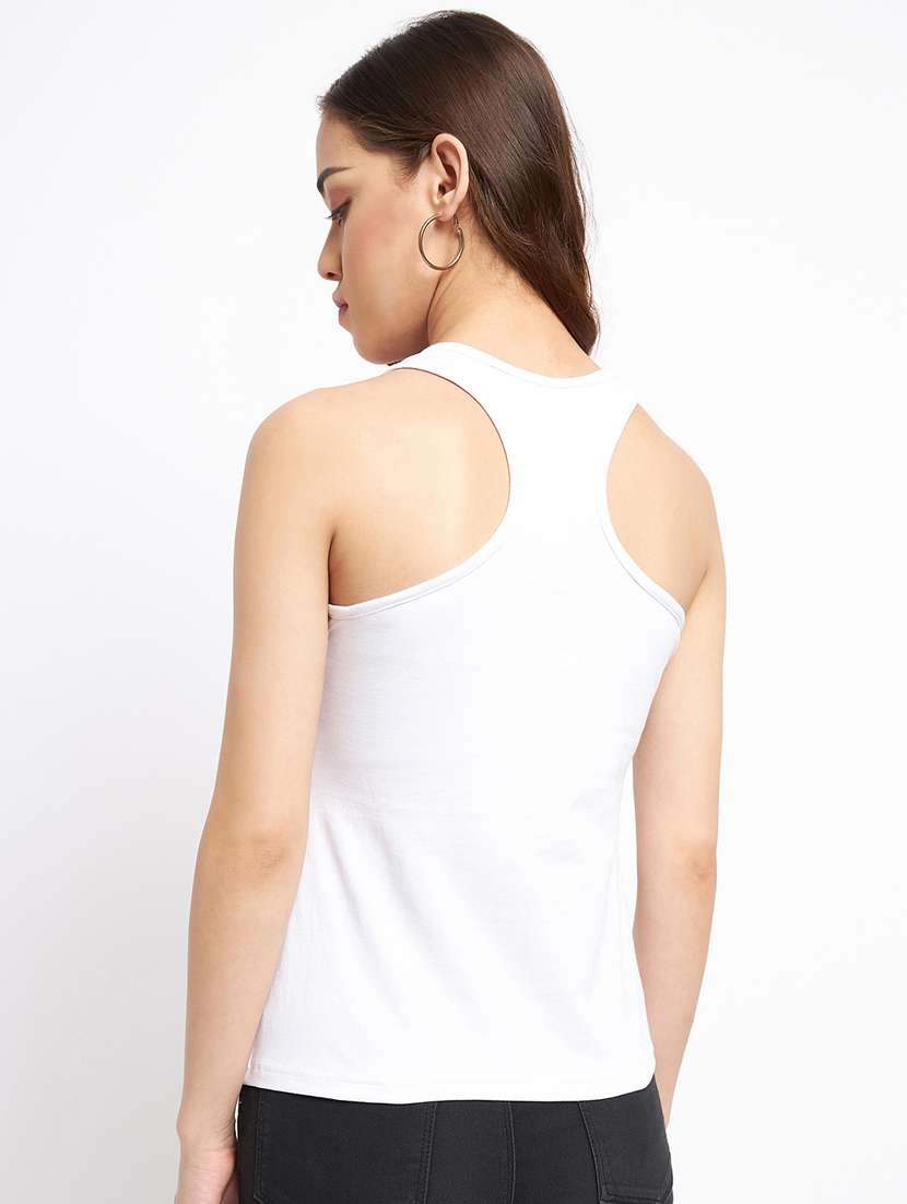 women solid sleeveless camisole - 21740788 - Standard Image - 3