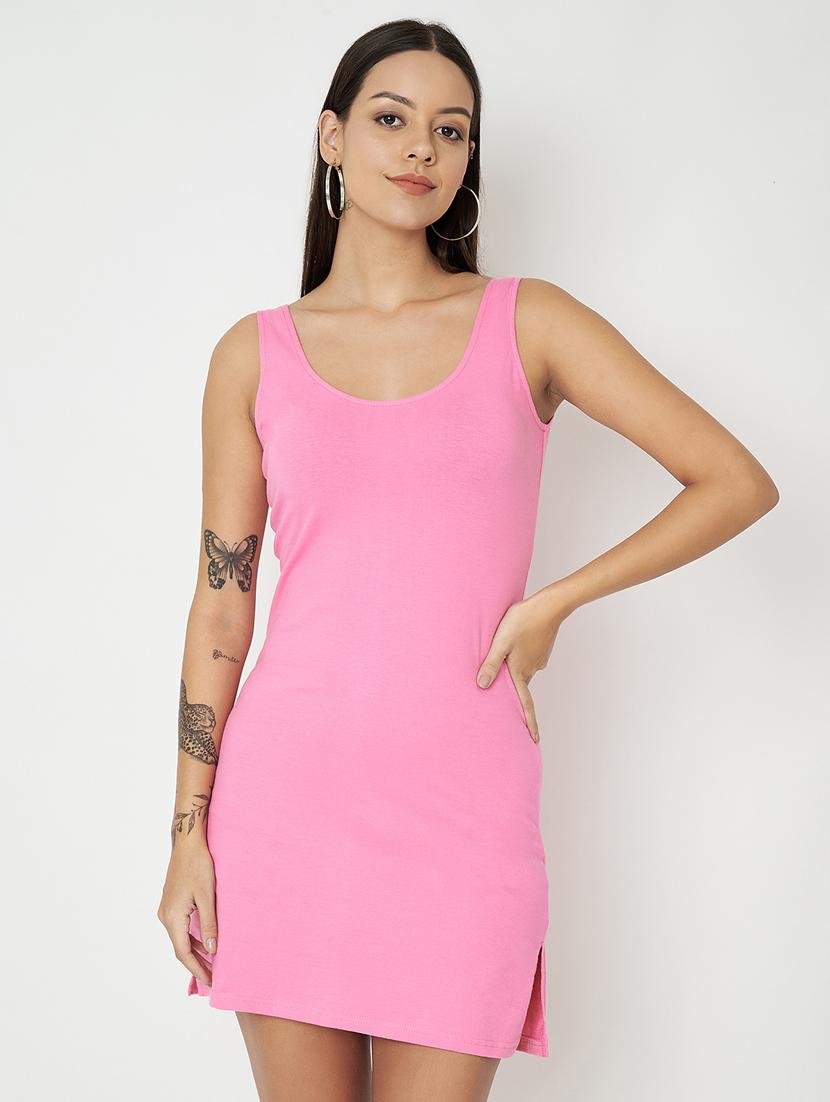 pink cotton blend camisole - 21740796 - Zoom Image - 0
