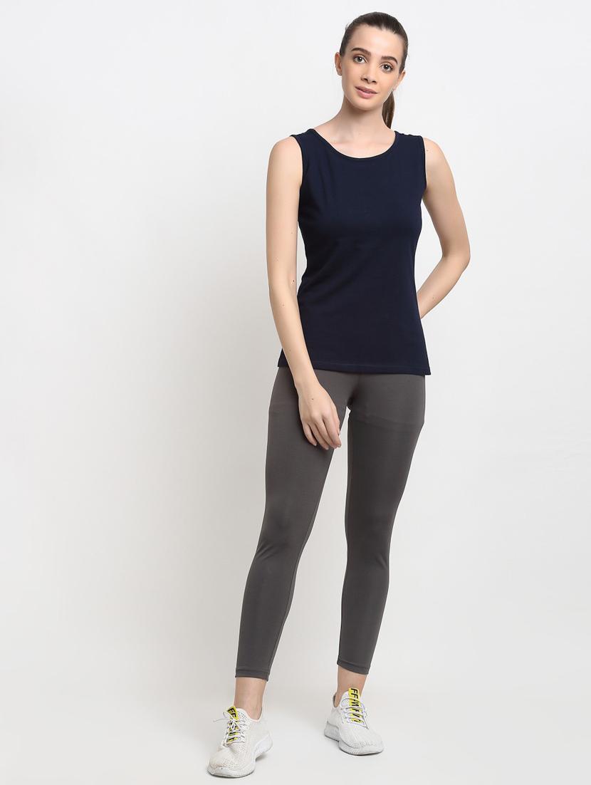 women solid sleeveless tank top - 21740816 - Standard Image - 3