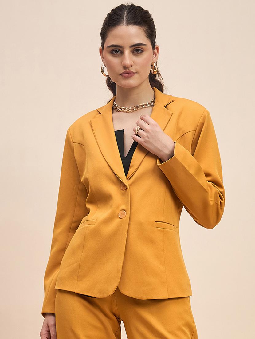 women soldi long sleeevs single breasted blazer - 21740822 - Zoom Image - 0