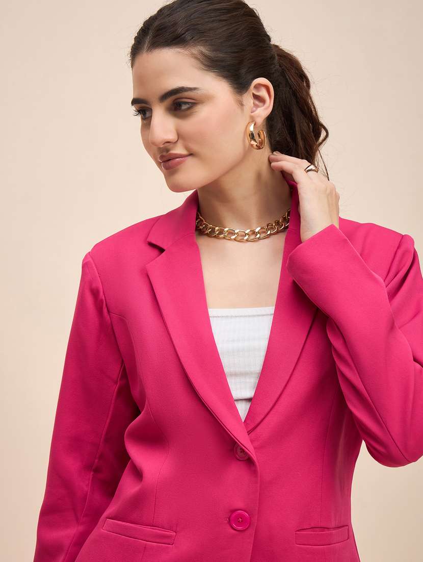 women soldi long sleeevs single breasted blazer - 21740823 - Standard Image - 3