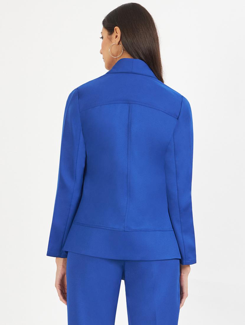 women solid long sleeves formal blazer - 21740832 - Standard Image - 3