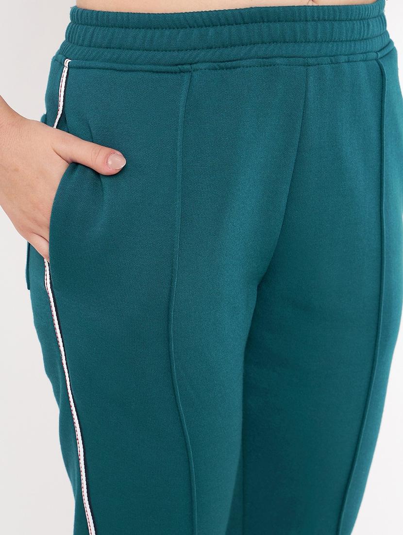 women solid long sleeves active wear co-ord set - 21740835 - Standard Image - 5