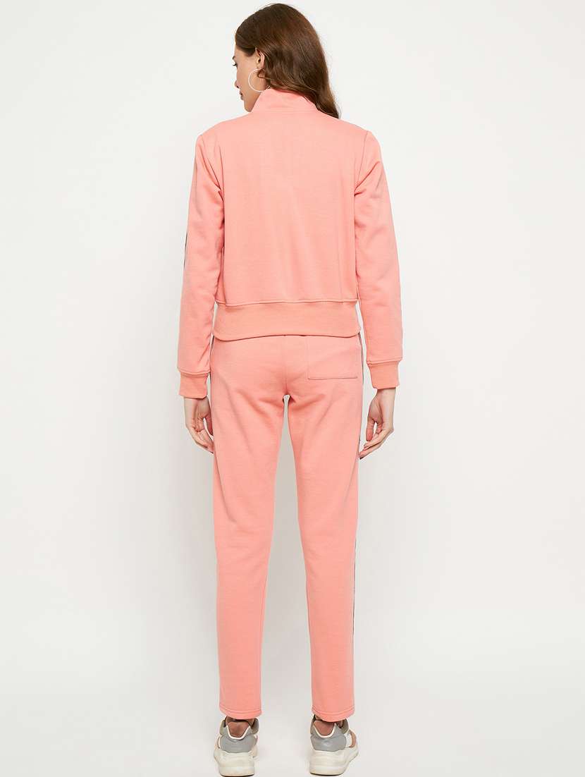 women solid long sleeves active wear co-ord set - 21740836 -  Standard Image - 3