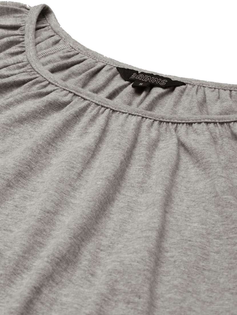 women solid short sleeves regular t-shirt - 21740936 -  Standard Image - 3