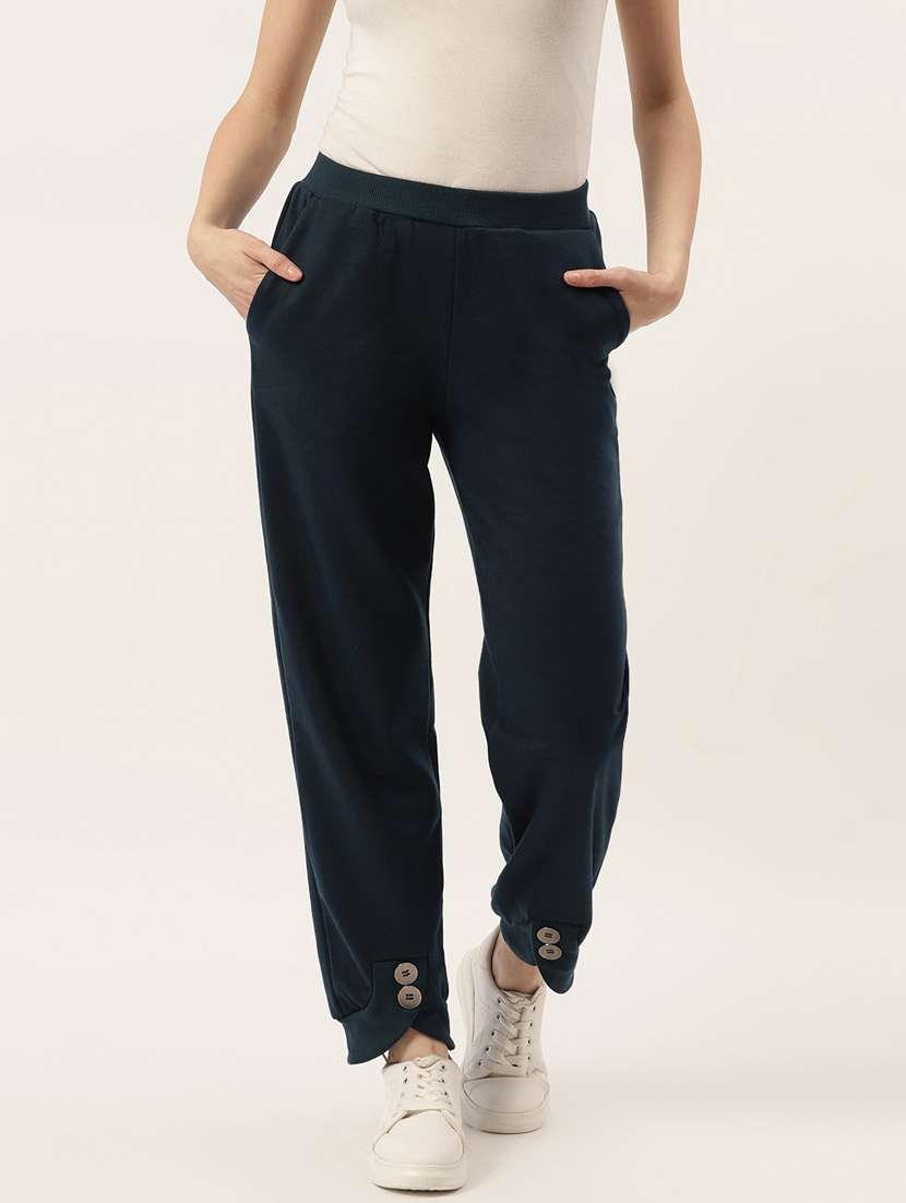 women solid mid rise jogger - 21740955 -  Zoom Image - 0