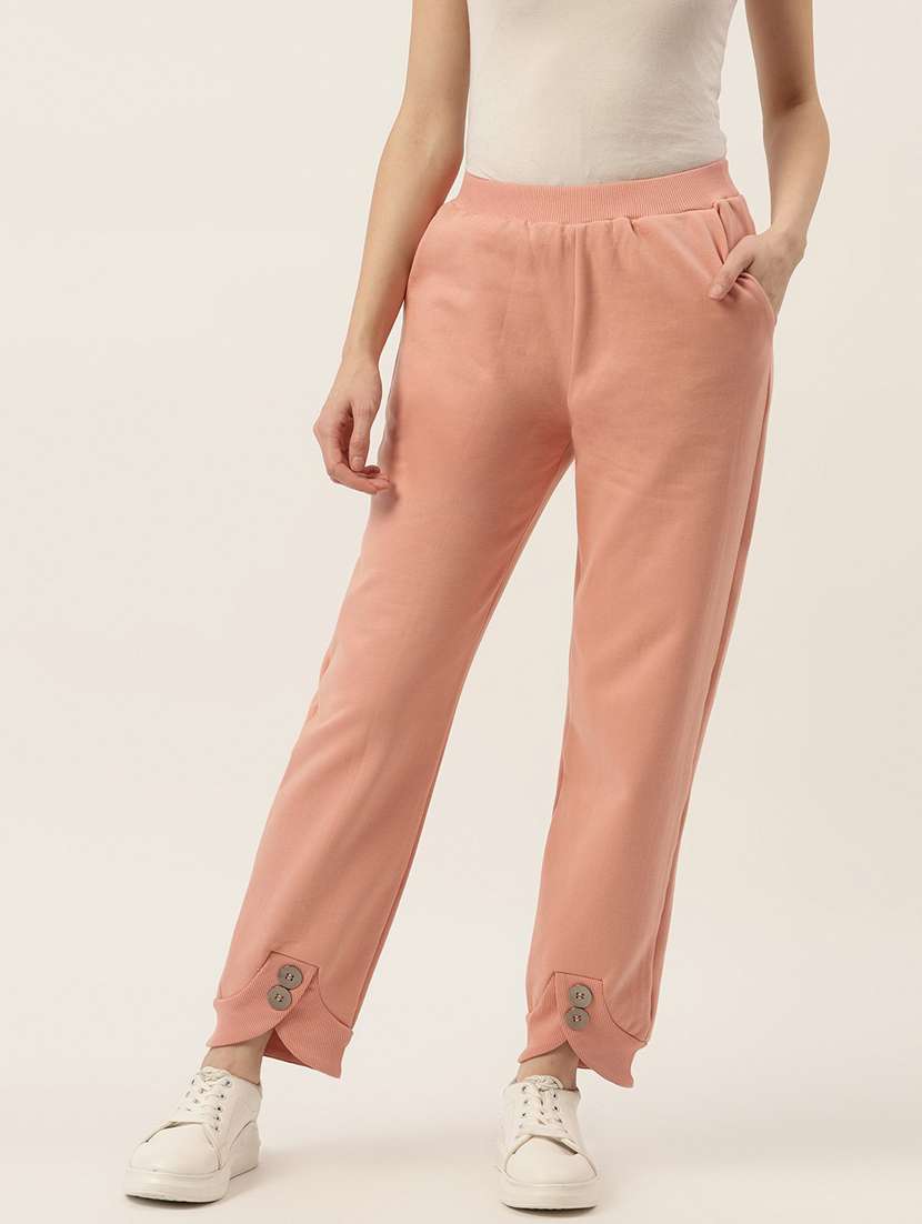 women solid mid rise jogger - 21740957 -  Zoom Image - 0