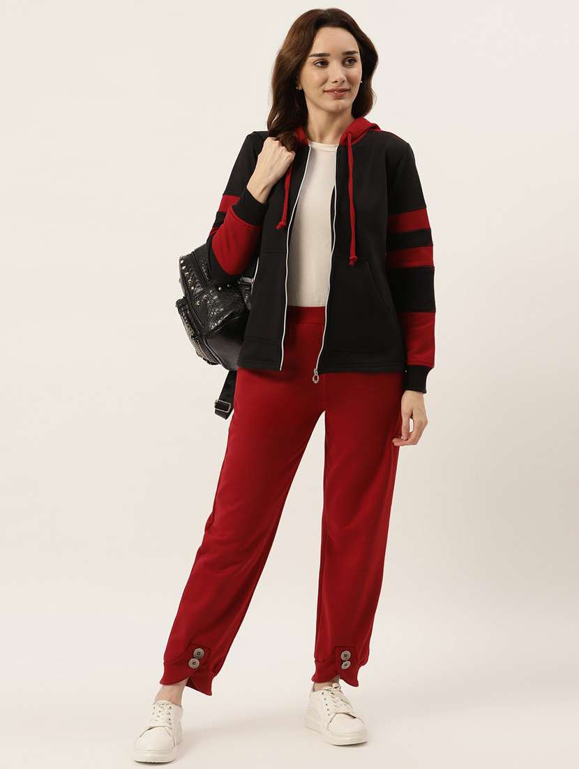 women solid mid rise jogger - 21740958 -  Standard Image - 3