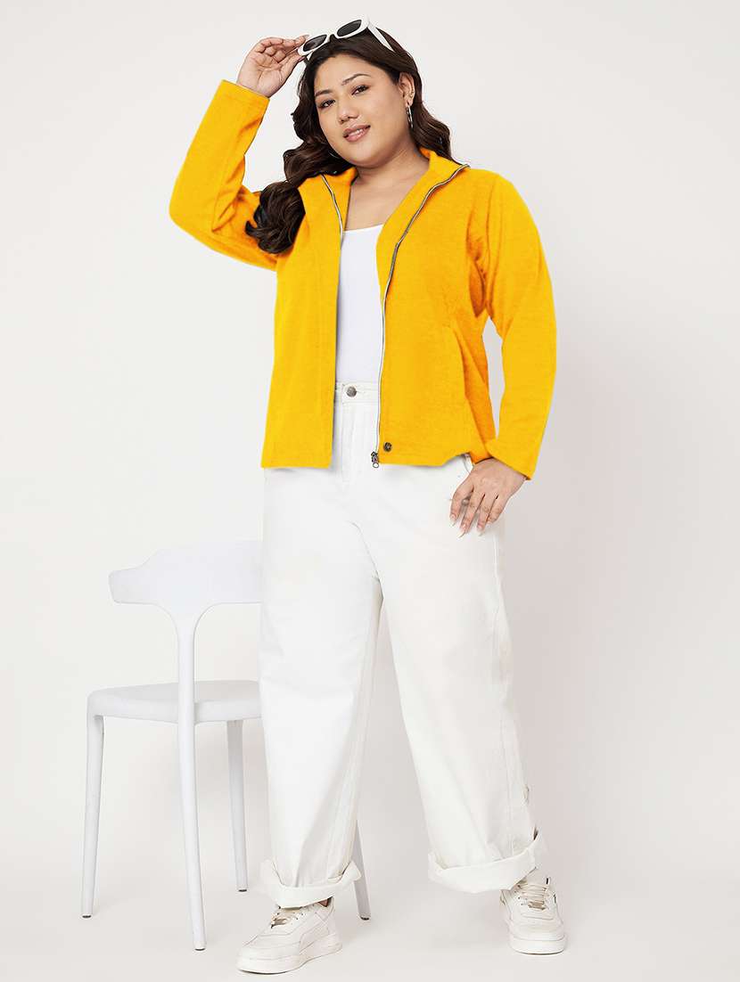 women plus size solid long sleeves sweatshirt - 21741276 -  Standard Image - 3