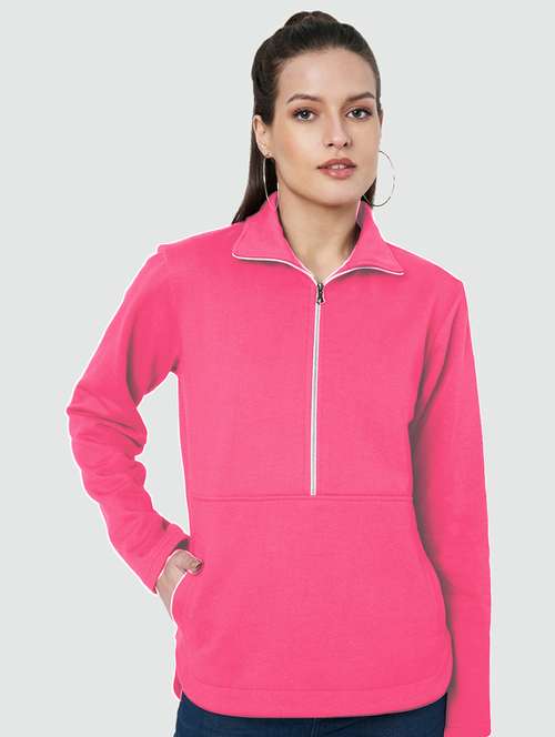 women plus size solid long sleeves sweatshirt - 21741320 - Standard Image - 0