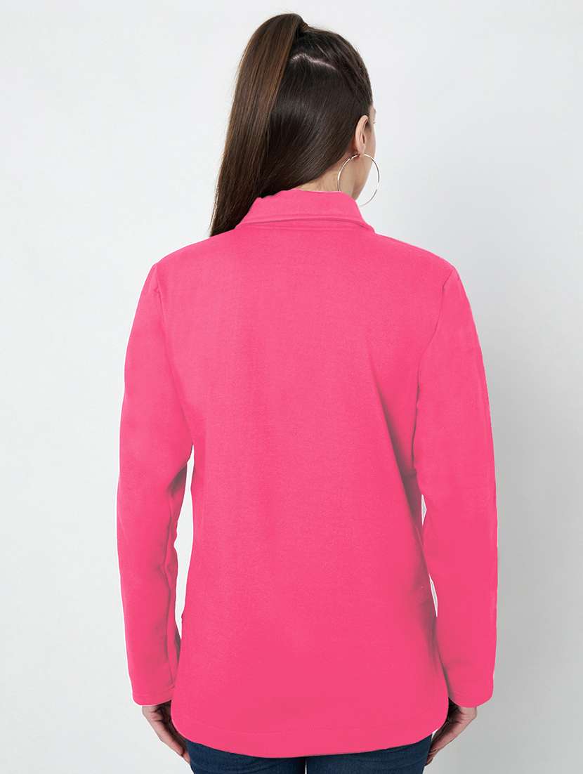 women plus size solid long sleeves sweatshirt - 21741320 - Standard Image - 3