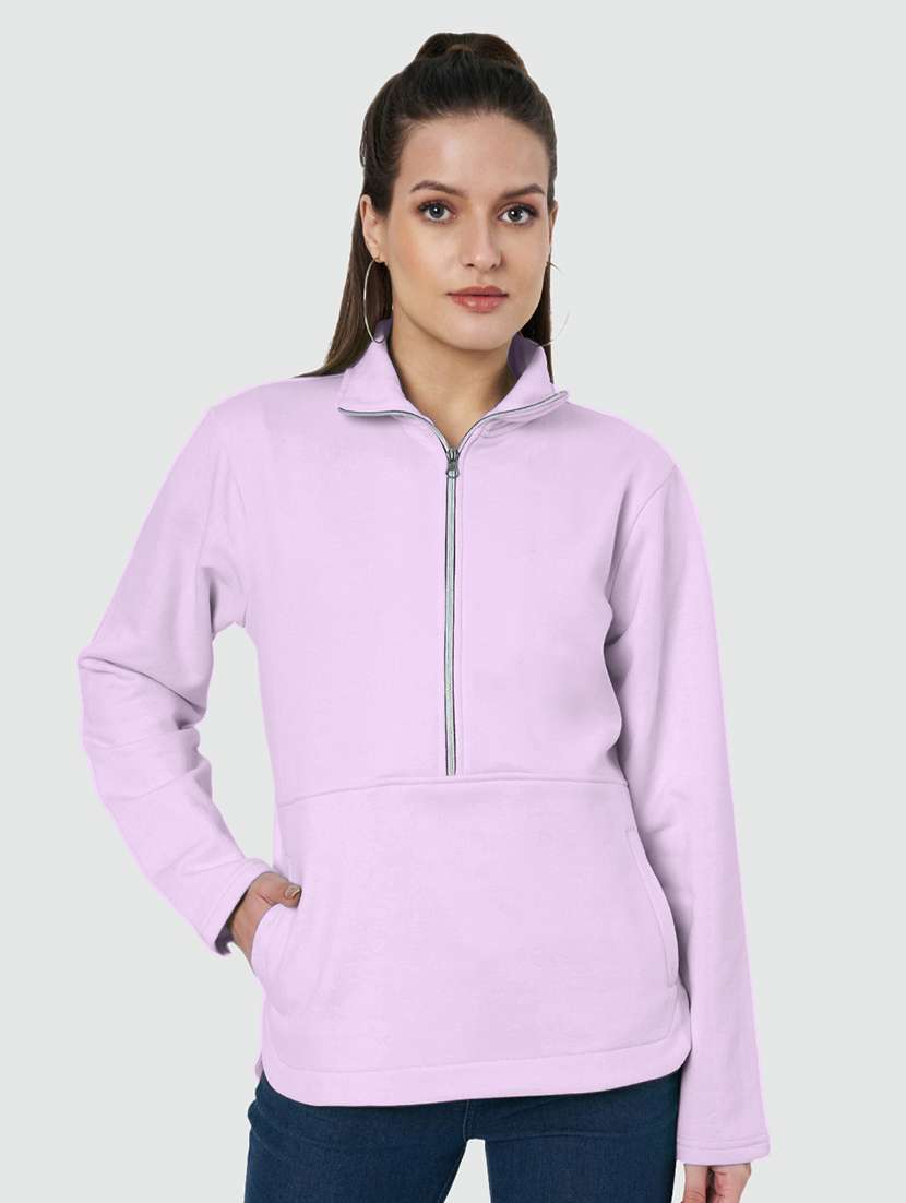 women plus size solid long sleeves sweatshirt