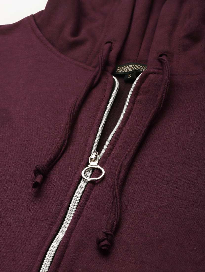 women solid hooded long sleeves sweatshirt - 21741375 -  Standard Image - 3