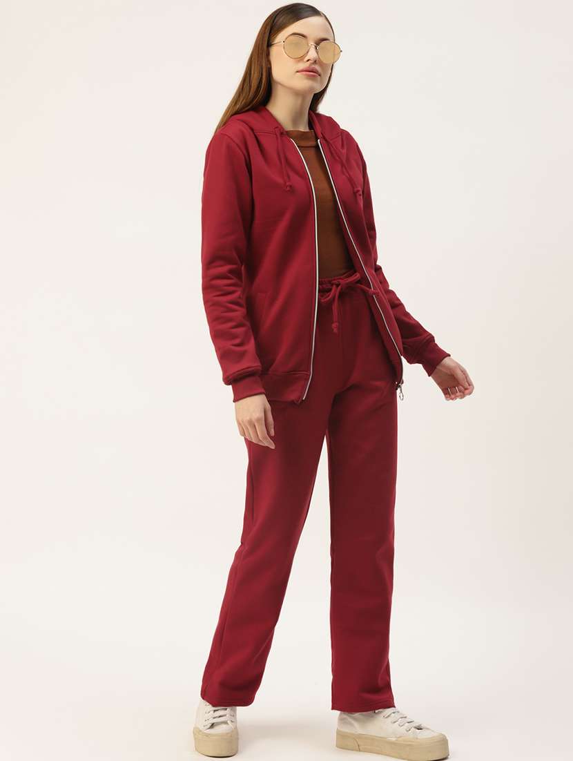 women solid hooded long sleeves sweatshirt - 21741382 -  Standard Image - 3