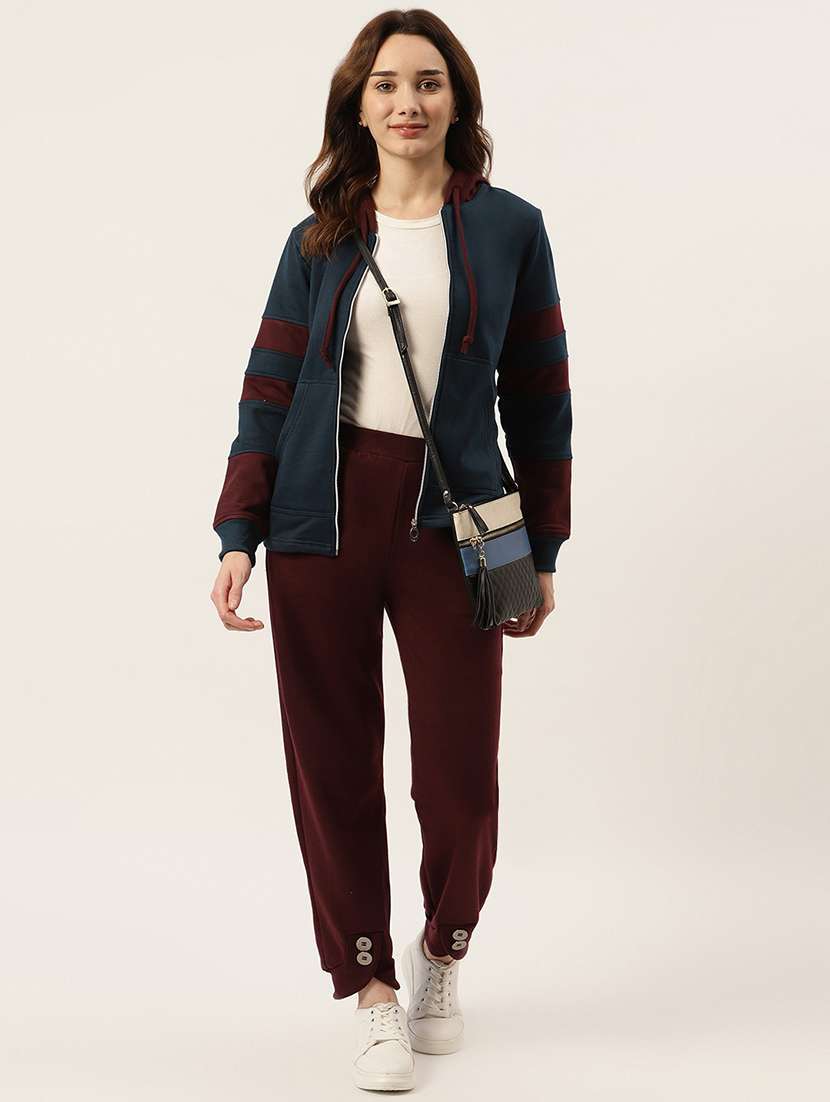 women color blocked long sleeves sweatshirt - 21741416 -  Standard Image - 3