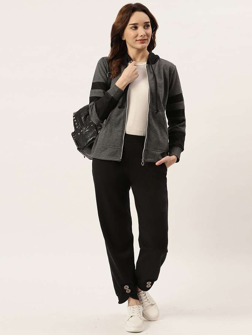 women color blocked long sleeves sweatshirt - 21741442 -  Standard Image - 3