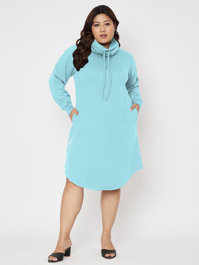 women solid long sleeves winter wear dress - 21741664 - Zoom Image - 0