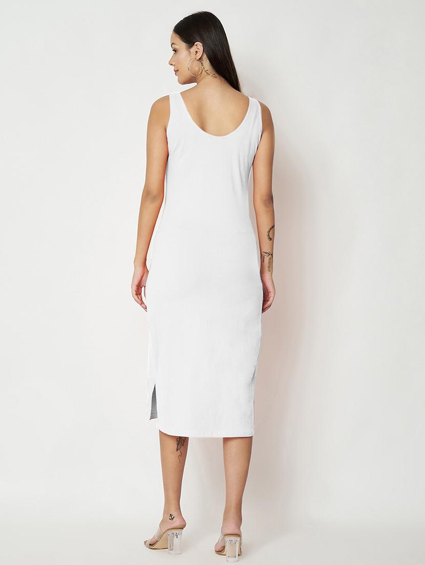 women solid sleeveless sheath dress - 21741825 - Standard Image - 3