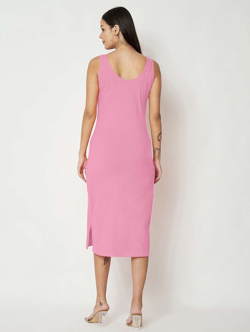 women solid sleeveless sheath dress - 21741826 -  Standard Image - 3
