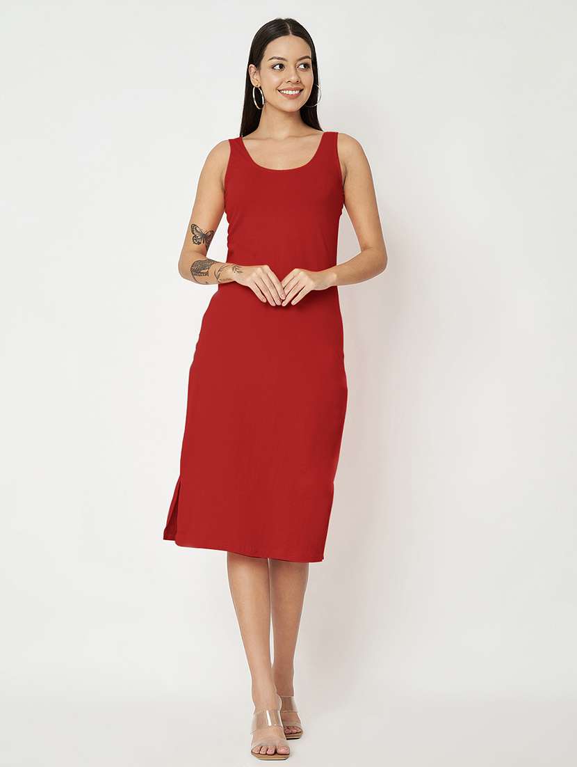 women solid sleeveless sheath dress - 21741829 - Zoom Image - 0