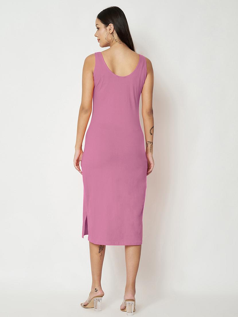 women solid sleeveless sheath dress - 21741830 - Standard Image - 3
