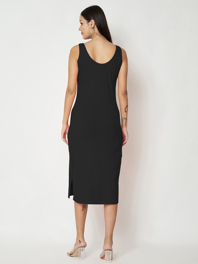women solid sleeveless sheath dress - 21741832 - Standard Image - 3