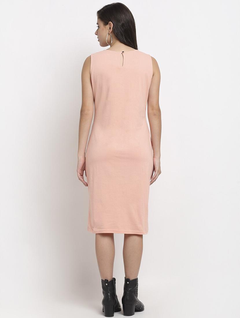 women solid sleeveless sheath dress - 21741901 - Standard Image - 3